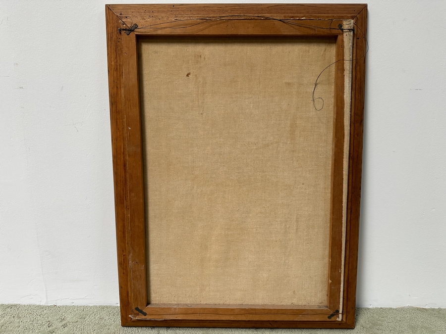 Just Added - Pat Denson Original Acrylic Painting On Canvas Signed Lower Right 22.5 X 31 Framed 27 X 36 [Photo 10]