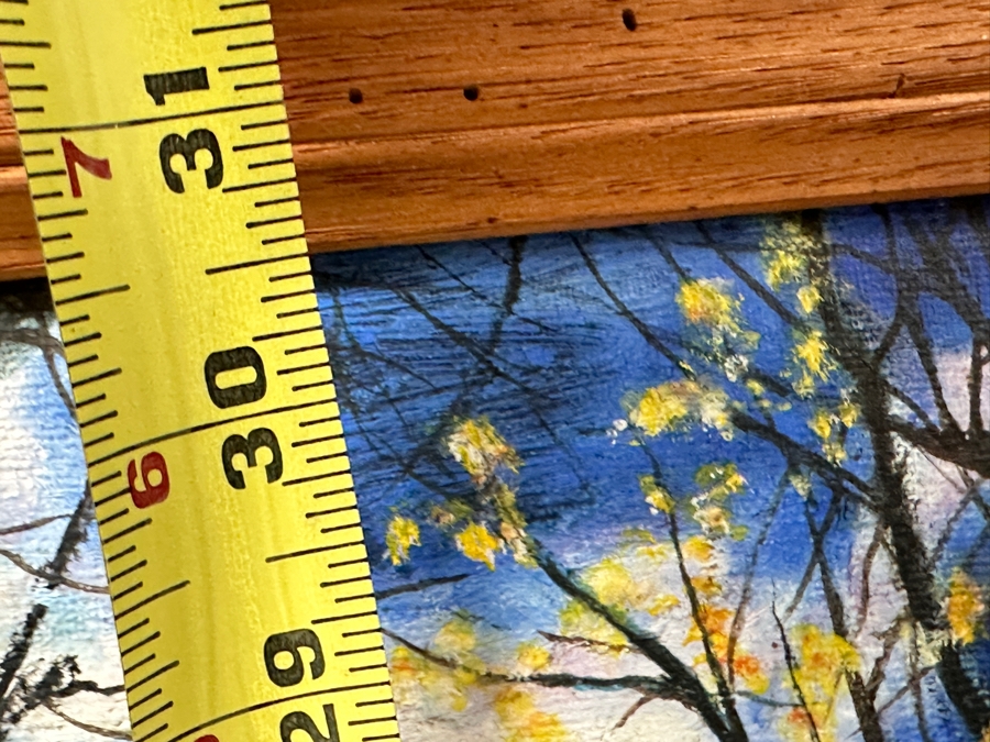 Just Added - Pat Denson Original Acrylic Painting On Canvas Signed Lower Right 22.5 X 31 Framed 27 X 36 [Photo 9]