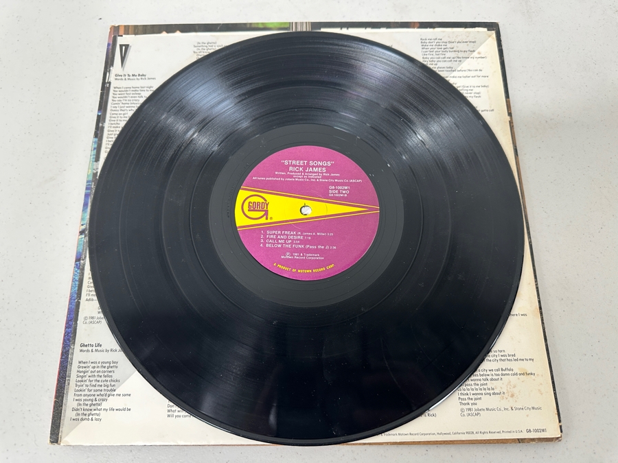 Just Added - Vintage Rick James - Street songs Vinyl Record Featuring Super Freak [Photo 9]