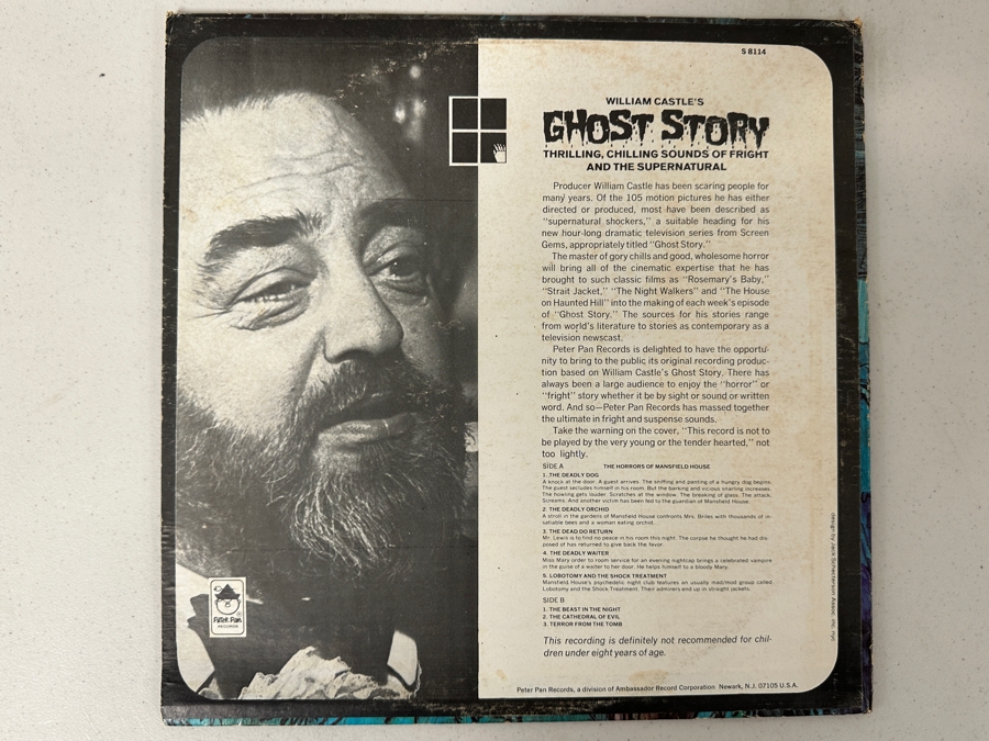 Just Added - Vintage William Castle's Ghost Story Vinyl Record [Photo 2]