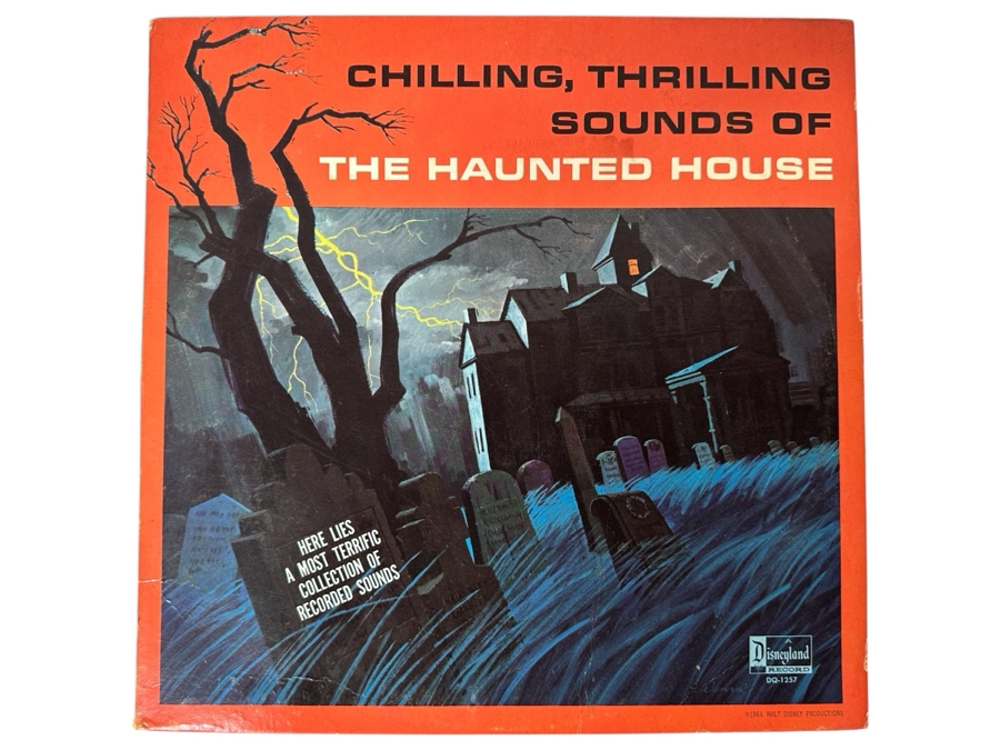Just Added - Vintage Disneyland Vinyl Record Chilling, Thrilling Sounds Of The Haunted House DQ-1257