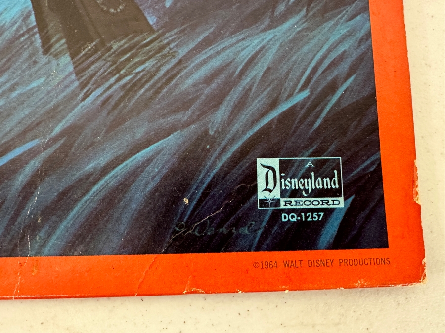 Just Added - Vintage Disneyland Vinyl Record Chilling, Thrilling Sounds Of The Haunted House DQ-1257 [Photo 2]