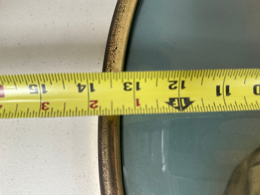 Just Added - Original World War I (WW1) Portrait Drawing Of A Military Soldier With Convex Glass Gilt Metal Frame Crowned By An American Eagle With Shield And Ribbon Motif 14W X 22H [Photo 10]