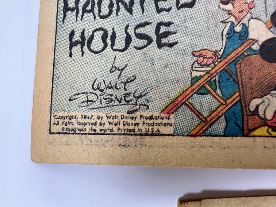 (4) Vintage 1947 Walt Disney Mickey Mouse Mini-Album Comic Books From Cheerios Cereal Box [Photo 8]