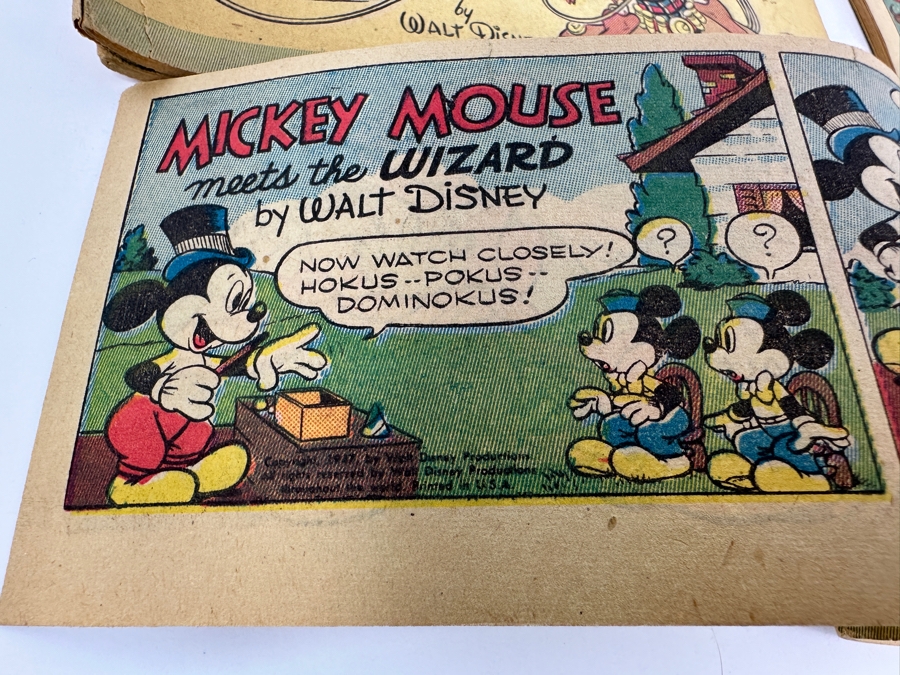 (4) Vintage 1947 Walt Disney Mickey Mouse Mini-Album Comic Books From Cheerios Cereal Box [Photo 10]