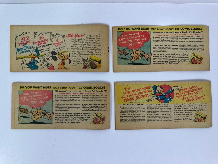 (4) Vintage 1947 Walt Disney Mickey Mouse Mini-Album Comic Books From Cheerios Cereal Box [Photo 6]