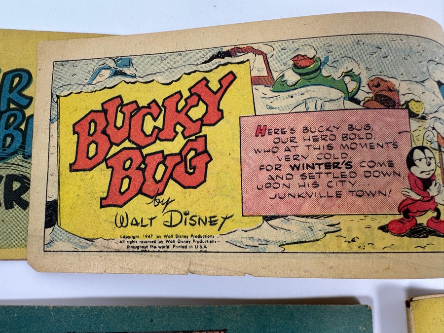 (4) Vintage 1947 Walt Disney (2) Br'er Rabbit, (1) Bucky Bug & (1) Dumbo Mini-Album Comic Books From Cheerios Cereal Box [Photo 9]