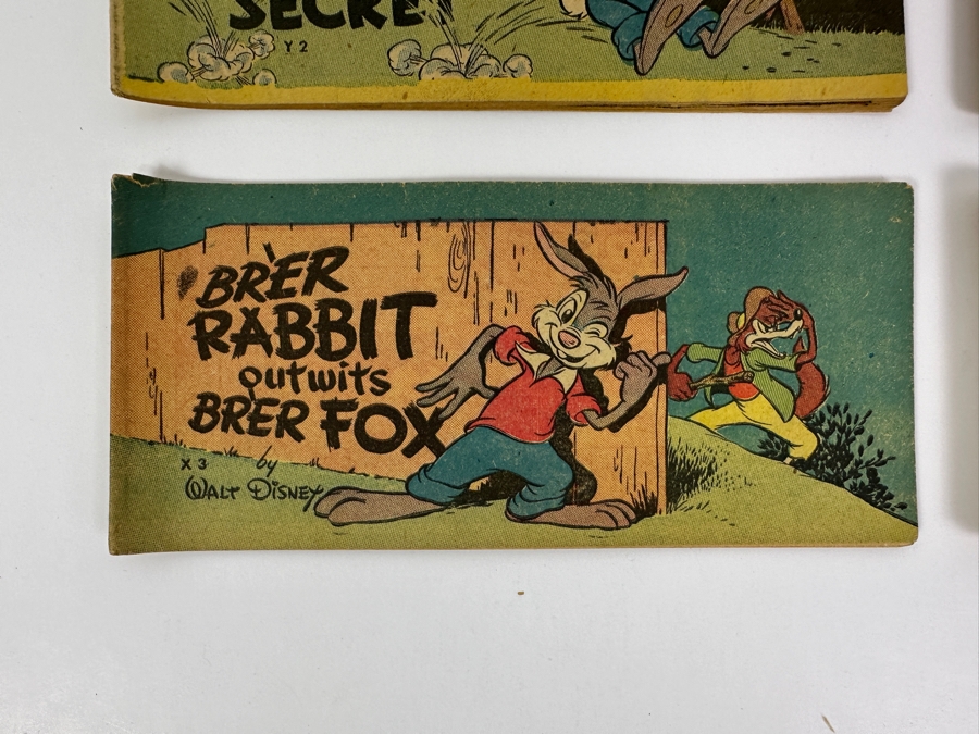 (4) Vintage 1947 Walt Disney (2) Br'er Rabbit, (1) Bucky Bug & (1) Dumbo Mini-Album Comic Books From Cheerios Cereal Box [Photo 3]