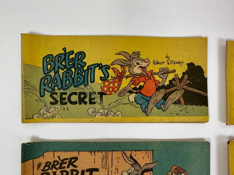 (4) Vintage 1947 Walt Disney (2) Br'er Rabbit, (1) Bucky Bug & (1) Dumbo Mini-Album Comic Books From Cheerios Cereal Box [Photo 2]