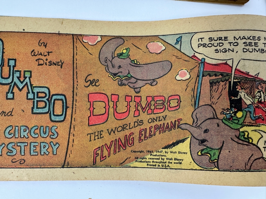 (4) Vintage 1947 Walt Disney (2) Br'er Rabbit, (1) Bucky Bug & (1) Dumbo Mini-Album Comic Books From Cheerios Cereal Box [Photo 6]