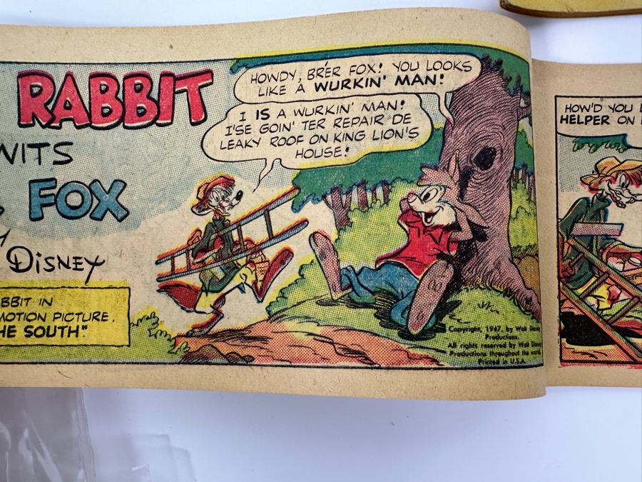 (4) Vintage 1947 Walt Disney (2) Br'er Rabbit, (1) Bucky Bug & (1) Dumbo Mini-Album Comic Books From Cheerios Cereal Box [Photo 7]