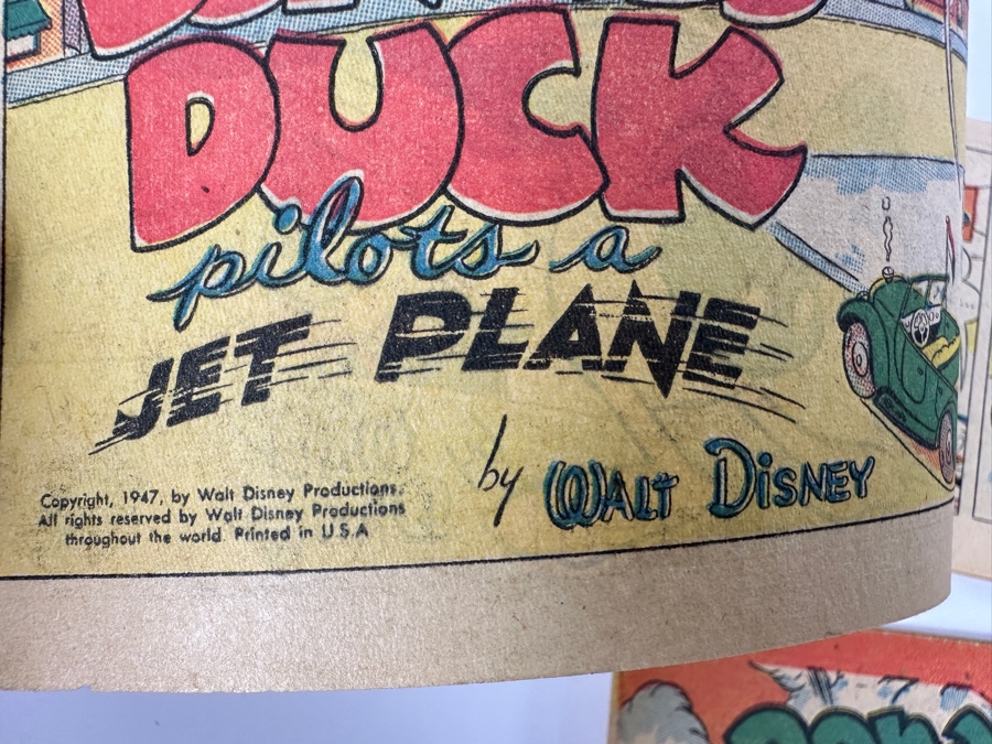 (4) Vintage 1947 Walt Disney (3) Donald Duck & (1) The Seven Dwarfs Mini-Album Comic Books From Cheerios Cereal Box [Photo 8]