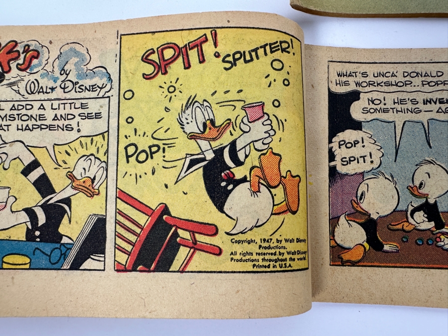 (4) Vintage 1947 Walt Disney (3) Donald Duck & (1) The Seven Dwarfs Mini-Album Comic Books From Cheerios Cereal Box [Photo 7]