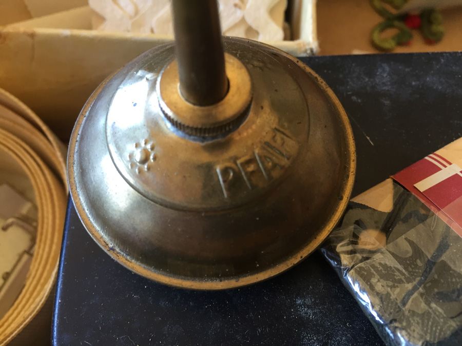 Vintage Pfaff 130 Industrial Sewing Machine and Cabinet With Built In Chair and Sewing Supplies [Photo 33]