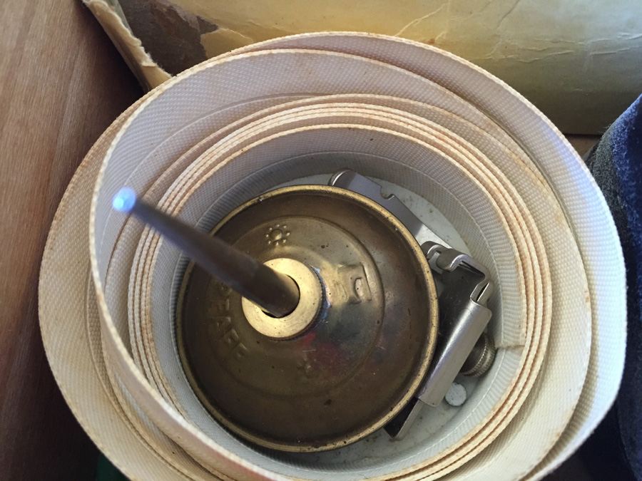 Vintage Pfaff 130 Industrial Sewing Machine and Cabinet With Built In Chair and Sewing Supplies [Photo 32]