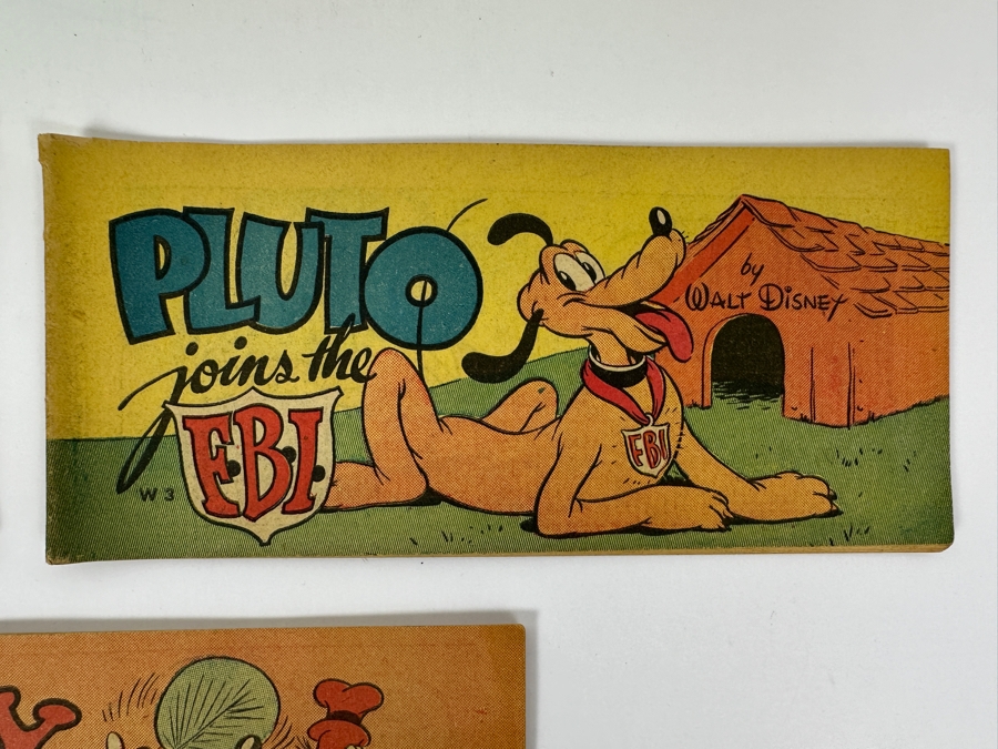 (3) Vintage 1947 Walt Disney (2) Pluto & (1) Goofy Mini-Album Comic Books From Cheerios Cereal Box [Photo 3]