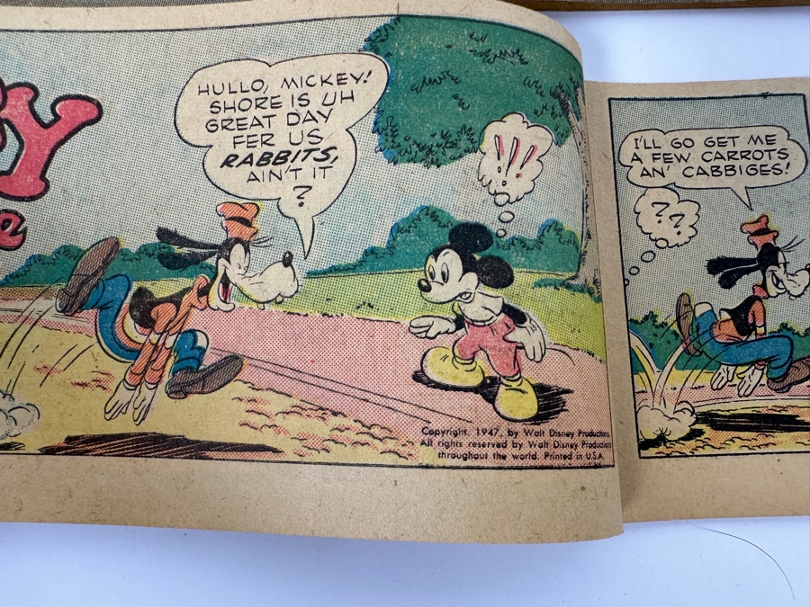 (3) Vintage 1947 Walt Disney (2) Pluto & (1) Goofy Mini-Album Comic Books From Cheerios Cereal Box [Photo 7]