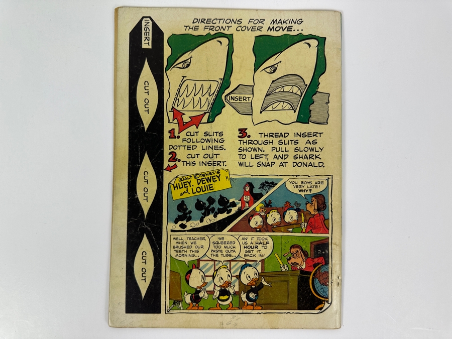 Dell Comics Four Color Walt Disney's Donald Duck In 'The Magic Hourglass' #291 Vintage 1950 10 Cent Comic Book Valued Ungraded: $24, 6.0: $162, 8.0: $750 [Photo 3]