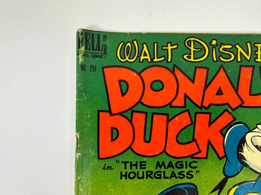 Dell Comics Four Color Walt Disney's Donald Duck In 'The Magic Hourglass' #291 Vintage 1950 10 Cent Comic Book Valued Ungraded: $24, 6.0: $162, 8.0: $750 [Photo 2]