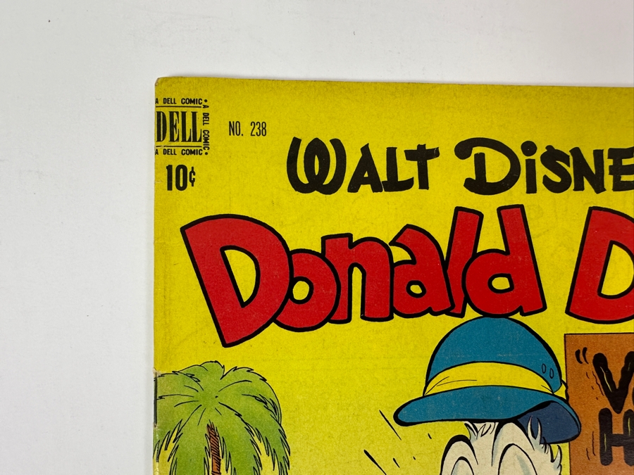 Dell Comics Four Color Walt Disney's Donald Duck In 'Voodoo Hoodoo' #238 Vintage 1949 10 Cent Comic Book Valued Ungraded: $108, 6.0: $169, 8.0: $510 [Photo 2]