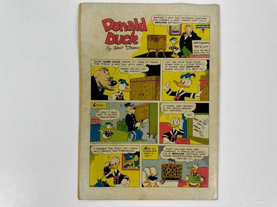 Dell Comics Four Color Walt Disney's Donald Duck In 'Sheriff Of Bullet Valley' #199 Vintage 1948 10 Cent Comic Book Valued Ungraded: $96, 6.0: $317, 8.0: $940 [Photo 3]