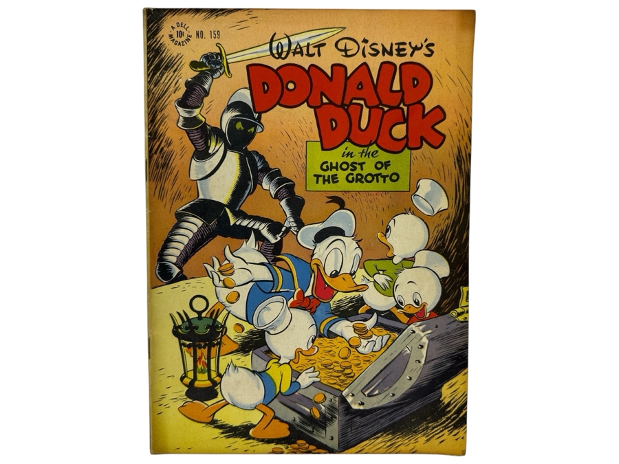 Dell Comics Four Color #159 Walt Disney's Donald Duck In 'Ghost Of The Grotto' Vintage 1947 10 Cent Comic Book