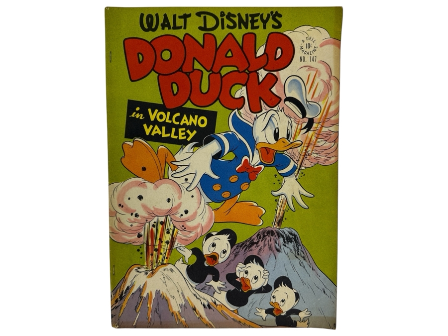 Dell Comics Four Color #159 Walt Disney's Donald Duck In 'Volcano Valley' Vintage 1947 10 Cent Comic Book