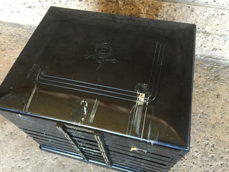 Vintage Black Plastic Dental Cabinet Loaded With Random Nuts, Bolts, and Some Dental Equipment [Photo 7]