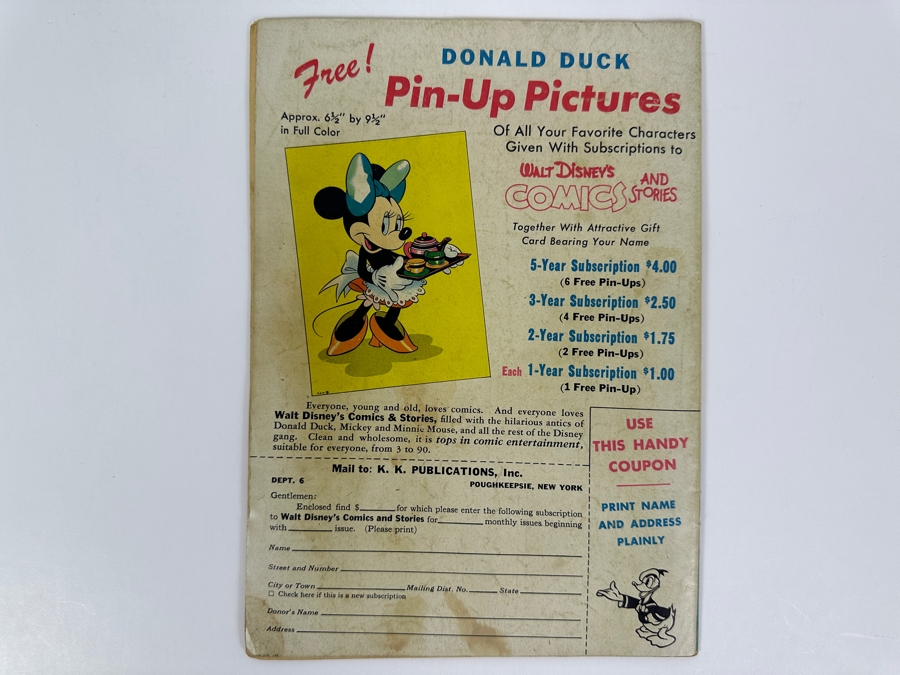 Dell Comics Walt Disney's Comics And Stories #93 Vintage 1948 10 Cent Comic Book Valued Ungraded: $11, 6.0: $120, 8.0: $124 [Photo 3]