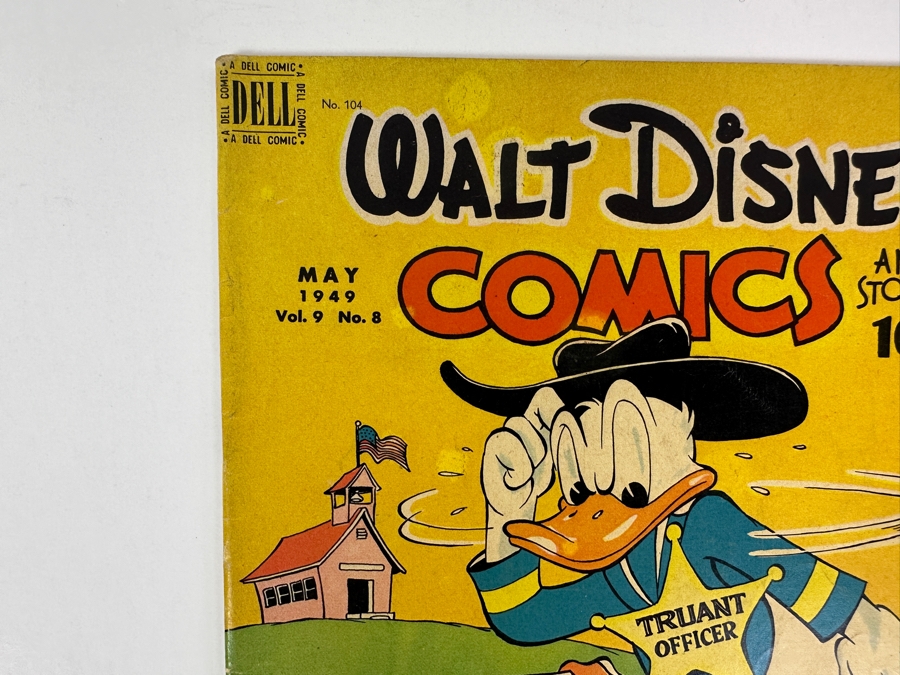 Dell Comics Walt Disney's Comics And Stories #104 Vintage 1949 10 Cent Comic Book Valued Ungraded: $25, 6.0: $80, 8.0: $470 [Photo 2]