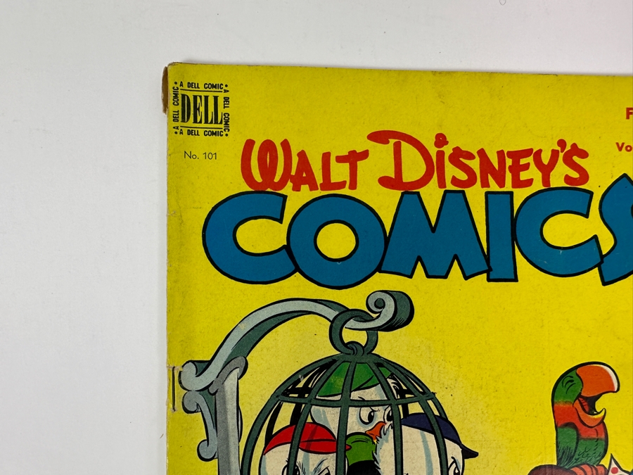 Dell Comics Walt Disney's Comics And Stories #101 Vintage 1949 10 Cent Comic Book Valued Ungraded: $28, 6.0: $192, 8.0: $266 [Photo 2]
