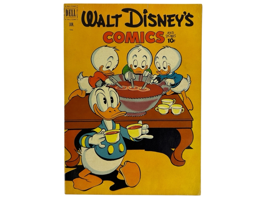 Dell Comics Walt Disney's Comics And Stories #136 Vintage 1952 10 Cent Comic Book [Photo 1]