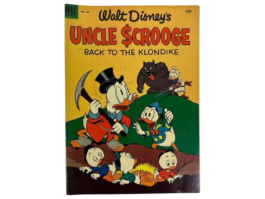 Dell Comics Four Color #456 Walt Disney's Uncle Scrooge In 'Back To The Klondike' Vintage 1953 10 Cent Comic Book [Photo 1]