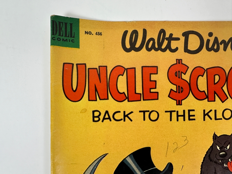 Dell Comics Four Color #456 Walt Disney's Uncle Scrooge In 'Back To The Klondike' Vintage 1953 10 Cent Comic Book Valued Ungraded: $89, 6.0: $224, 8.0: $900 [Photo 2]