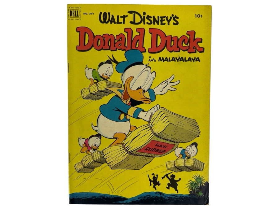Dell Comics Four Color #394 Walt Disney's Donald Duck In Malayalaya Vintage 1952 10 Cent Comic Book