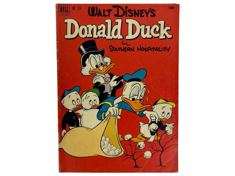 Dell Comics Four Color #379 Walt Disney's Donald Duck In Southern Hospitality Vintage 1952 10 Cent Comic Book Valued Ungraded: $42, 6.0: $74, 8.0: $296