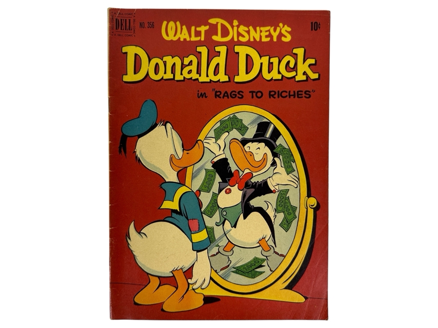 Dell Comics Four Color #356 Walt Disney's Donald Duck In Southern Hospitality Vintage 1951 10 Cent Comic Book