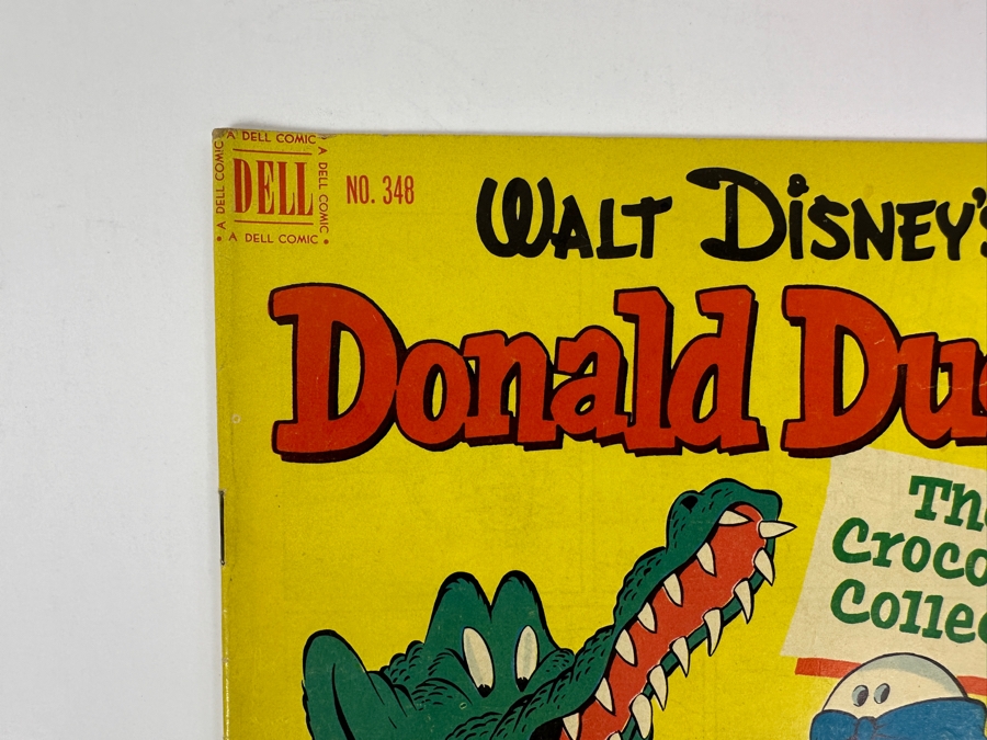 Dell Comics Four Color #348 Walt Disney's Donald Duck In The Crocodile Collector Vintage 1951 10 Cent Comic Book [Photo 2]