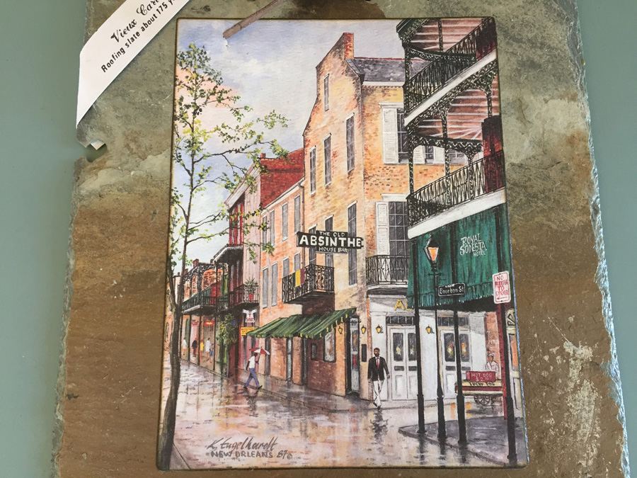 Antique Roofing Slate The Old Absinthe House Bar New Orleans by Knut Ken Engelhardt [Photo 2]