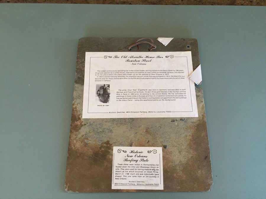 Antique Roofing Slate The Old Absinthe House Bar New Orleans by Knut Ken Engelhardt [Photo 8]