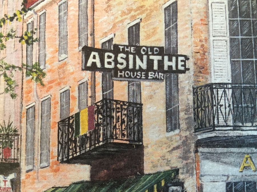 Antique Roofing Slate The Old Absinthe House Bar New Orleans by Knut Ken Engelhardt [Photo 4]