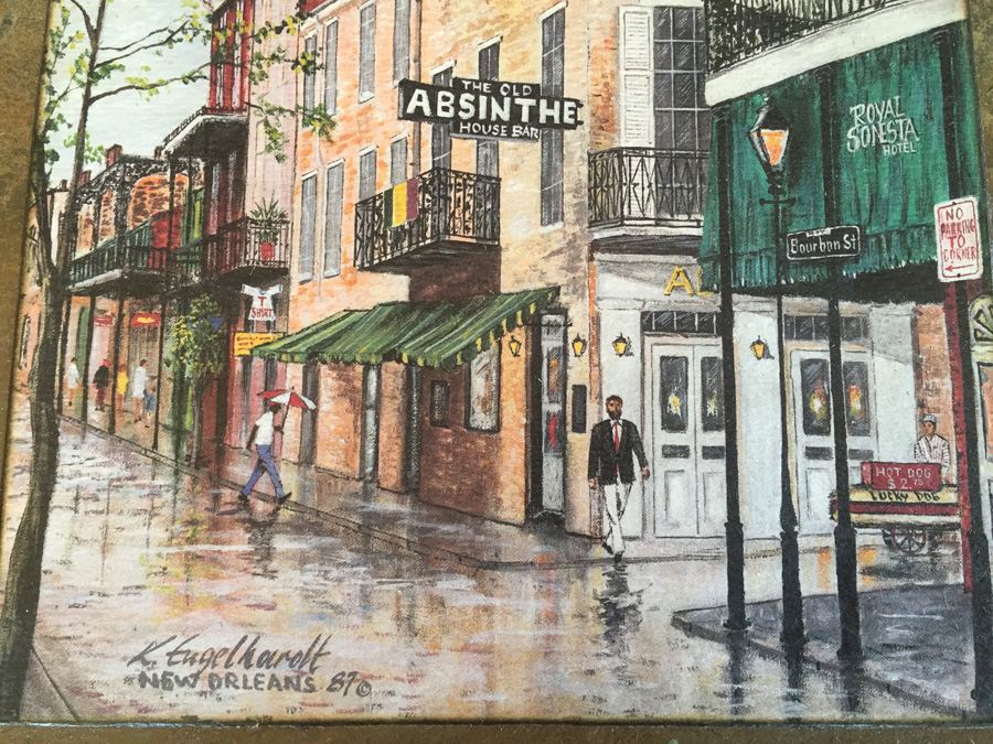 Antique Roofing Slate The Old Absinthe House Bar New Orleans by Knut Ken Engelhardt [Photo 6]