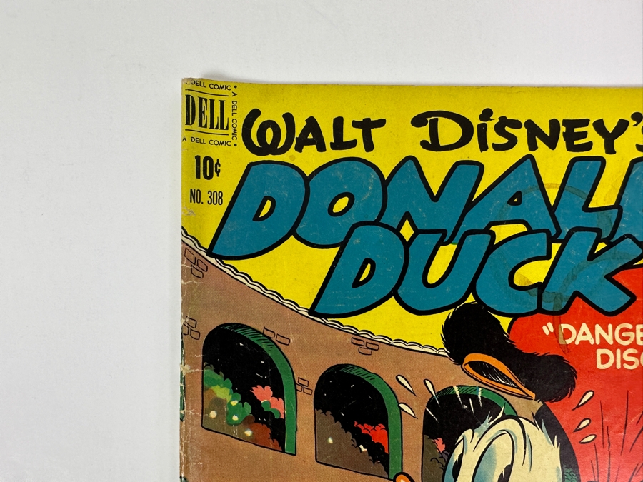 Dell Comics Four Color #308 Walt Disney's Donald Duck In Dangerous Disguise Vintage 1951 10 Cent Comic Book Valued Ungraded: $32, 6.0: $67, 8.0: $249 [Photo 2]