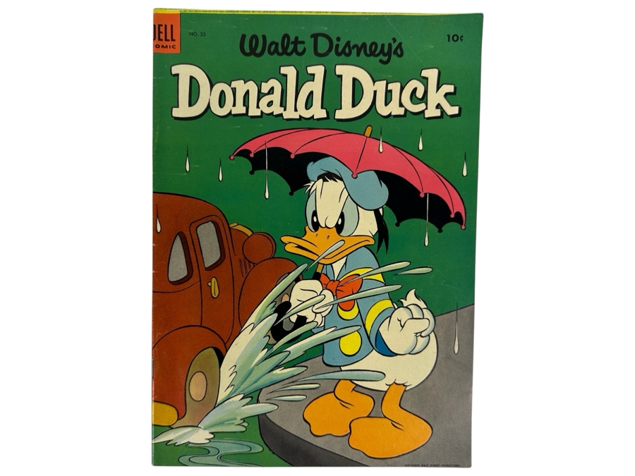 Dell Comics Walt Disney's Donald Duck #33 Vintage 1954 10 Cent Comic Book