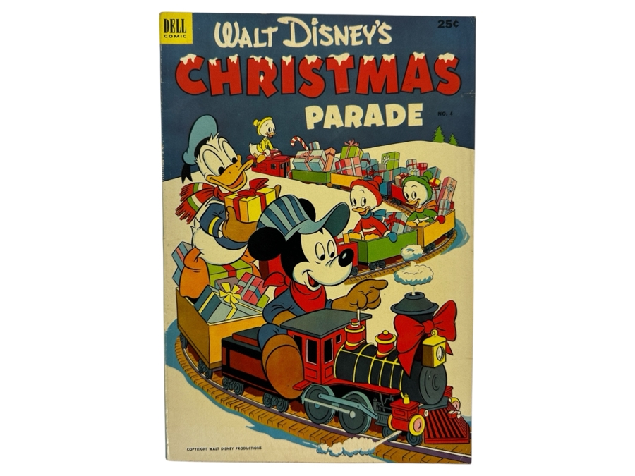 Dell Comics Walt Disney's Christmas Parade #4 Vintage 1952 10 Cent Comic Book