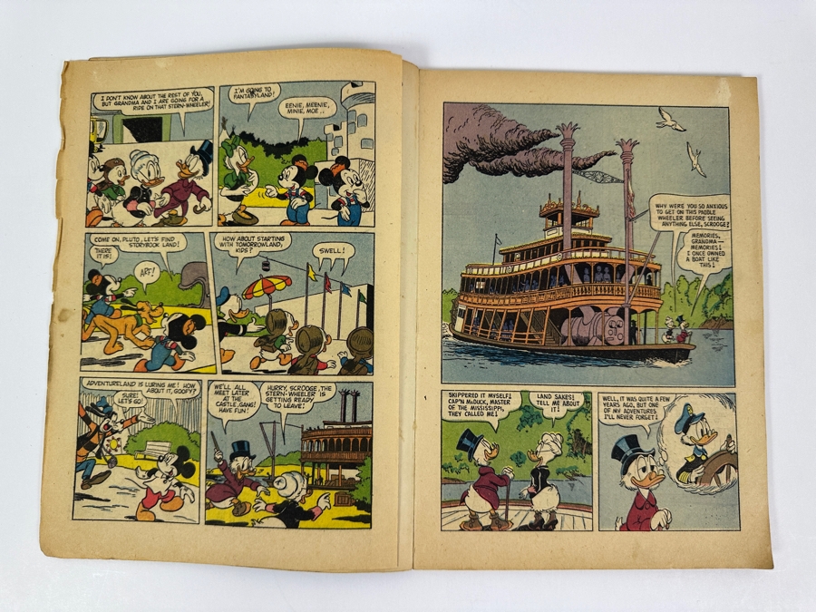 Dell Comics Giant Walt Disney's Uncle Scrooge Goes To Disneyland #1 1957 25 Cent Comic Book [Photo 7]