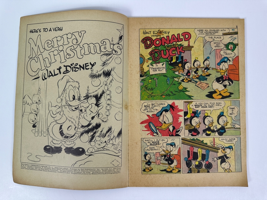 Dell Comics Walt Disney's Christmas Parade #3 Vintage 1951 10 Cent Comic Book [Photo 3]