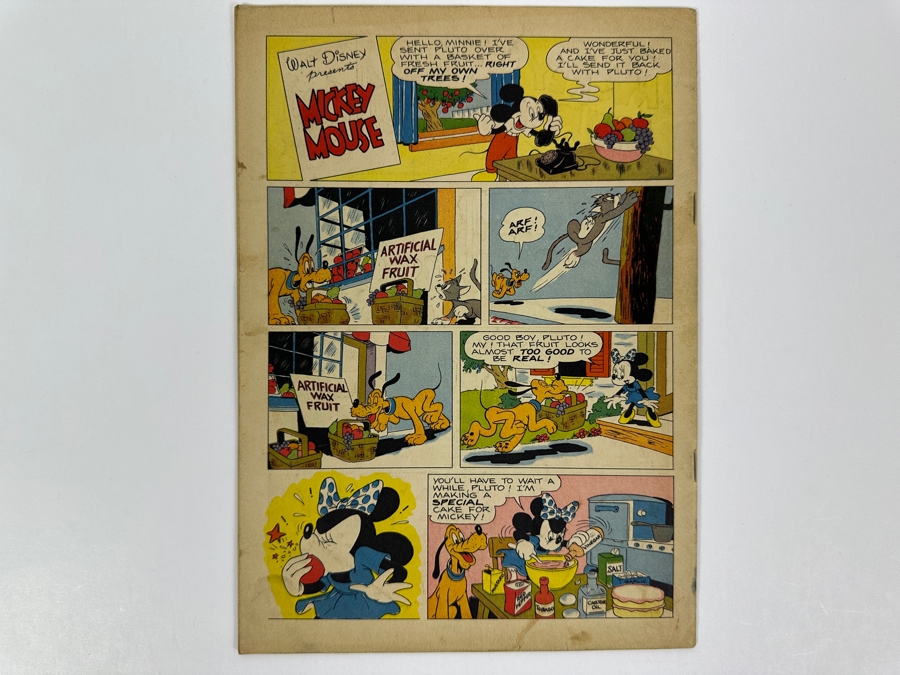 Dell Comics Four Color #181 Walt Disney's Mickey Mouse In Jungle Magic Vintage 1949 10 Cent Comic Book Valued Ungraded: $97, 6.0: $156, 8.0: $175 [Photo 3]