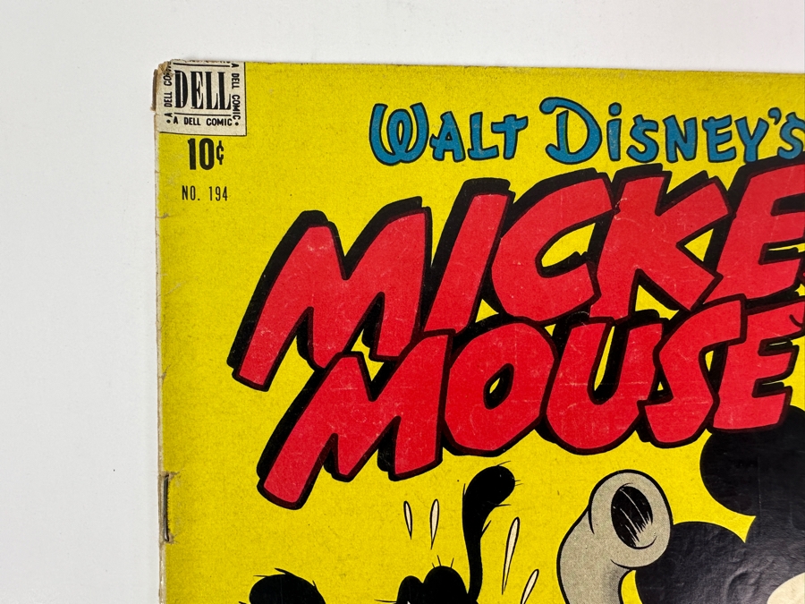 Dell Comics Four Color #194 Walt Disney's Mickey Mouse In The World Under The Sea Vintage 1948 10 Cent Comic Book [Photo 2]
