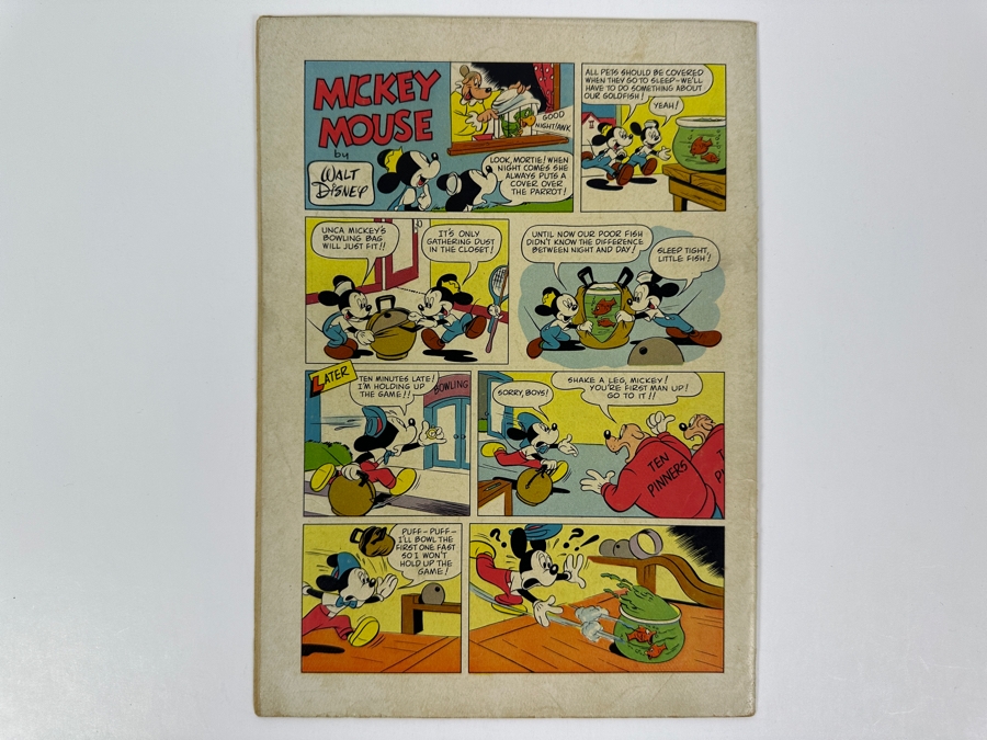 Dell Comics Four Color #214 Walt Disney's Mickey Mouse And His Sky Adventure Vintage 1948 10 Cent Comic Book [Photo 3]